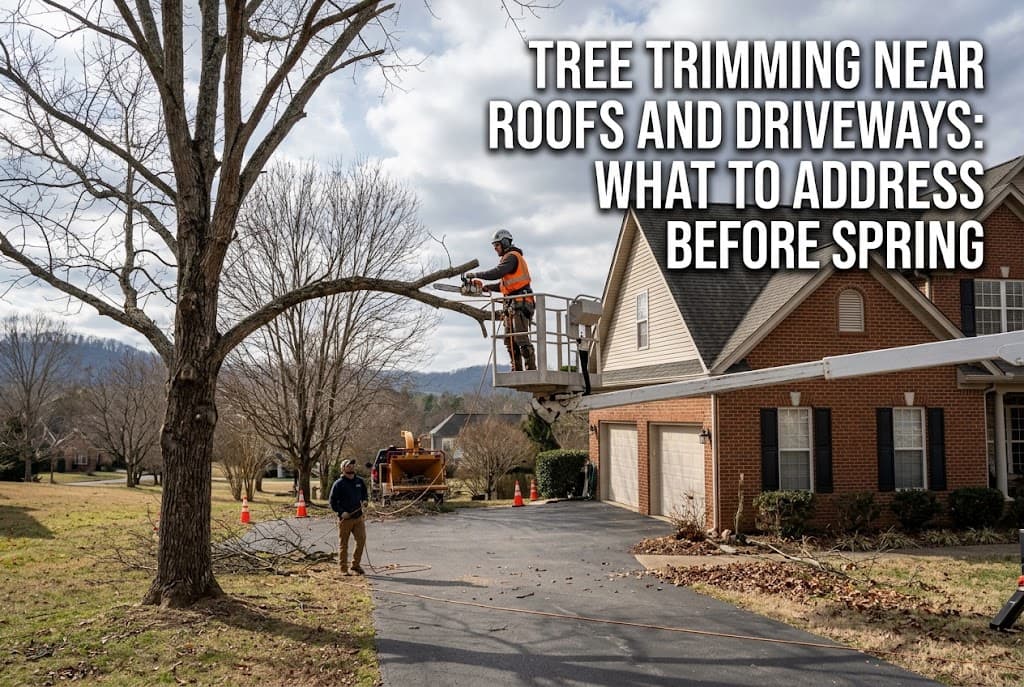 Tree Trimming Near Roofs and Driveways What to Address Before Spring